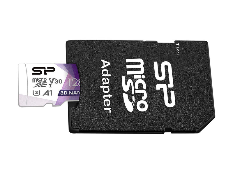 Silicon Power Superior Pro 128GB microSDXC Flash Card with Adapter Model