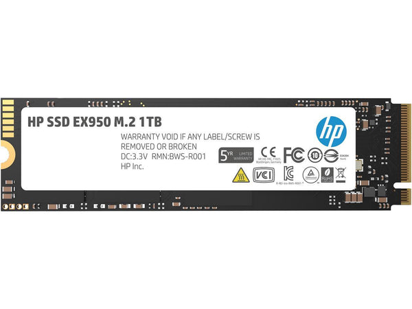 HP EX950 M.2 1TB PCIe 3.1 x4 NVMe 3D TLC NAND Internal Solid State Drive