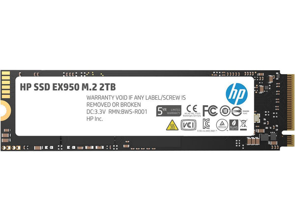 HP EX950 M.2 2TB PCIe 3.1 x4 NVMe 3D TLC NAND Internal Solid State Drive