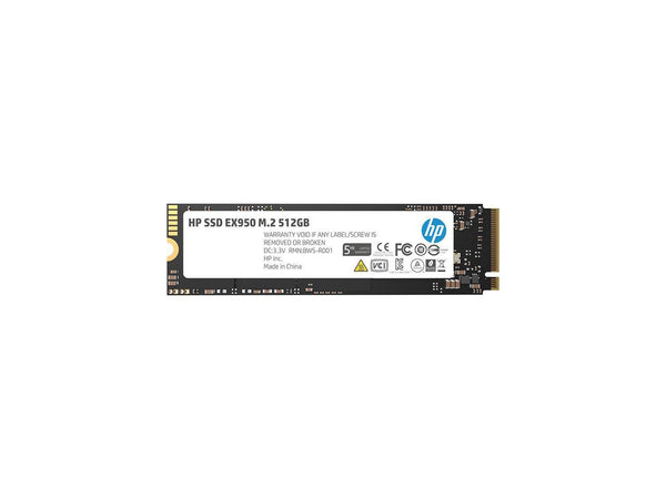 HP EX950 M.2 2280 512GB PCle Gen3 x4, NVMe1.3 3D NAND Internal Solid State Drive