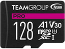 TEAMGROUP PRO A1 128GB Micro SDXC UHS-I U3 V30 A1 4K Read Speed up to