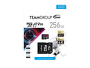 TEAMGROUP PRO A1 256GB Micro SDXC UHS-I U3 V30 A1 4K Read Speed up to