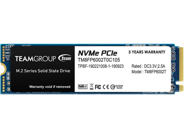 TEAMGROUP MP33 2TB SLC Cache 3D NAND TLC NVMe 1.3 PCIe Gen3x4 M.2 2280