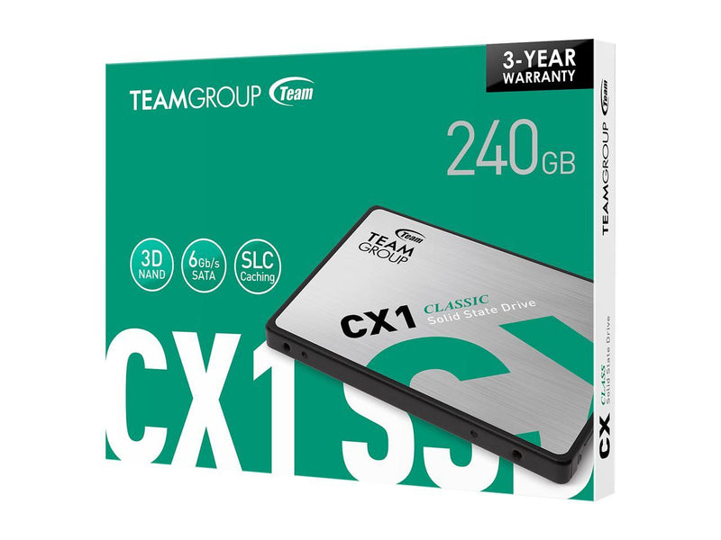 Team Group CX1 2.5" 240GB SATA III Internal Solid State Drive T253X5240G0C101