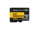 TEAMGROUP HIGH ENDURANCE 128GB Micro SDXC UHS-I U3 V30 4K 100MB/s(Designed