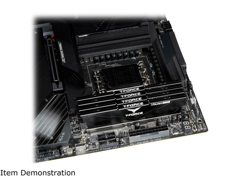 Team T-Force Vulcan 64GB (2 x 32GB) 288-Pin PC RAM DDR5 5200 (PC5 41600) Desktop