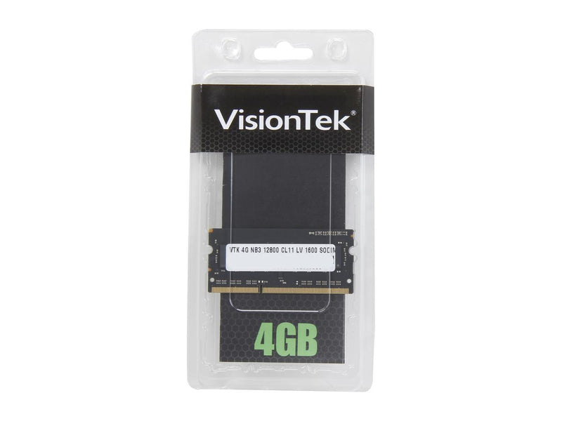 Visiontek 4GB 204-Pin DDR3 SO-DIMM DDR3 1600 (PC3 12800) Laptop Memory Model