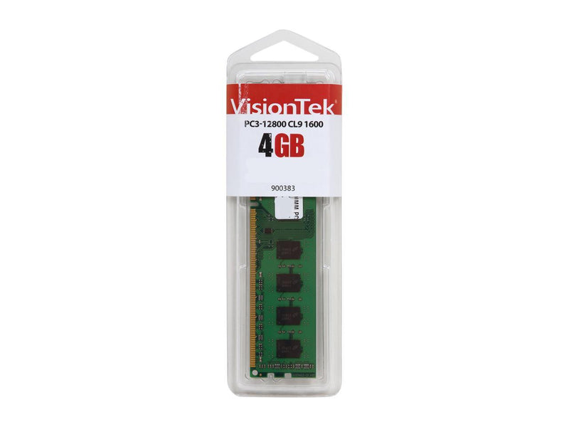 Visiontek 4GB 240-Pin PC RAM DDR3 1600 (PC3 12800) Desktop Memory Model 900383