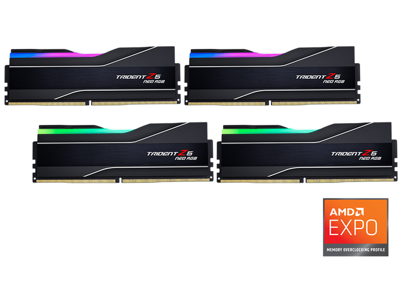 G.SKILL Trident Z5 Neo RGB Series 256GB (4 x 64GB) 288-Pin PC RAM DDR5 6000 (PC5