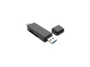 Tripp Lite USB-C Memory Card Reader, 2-in-1 USB-A/USB-C, USB 3.1 Gen 1