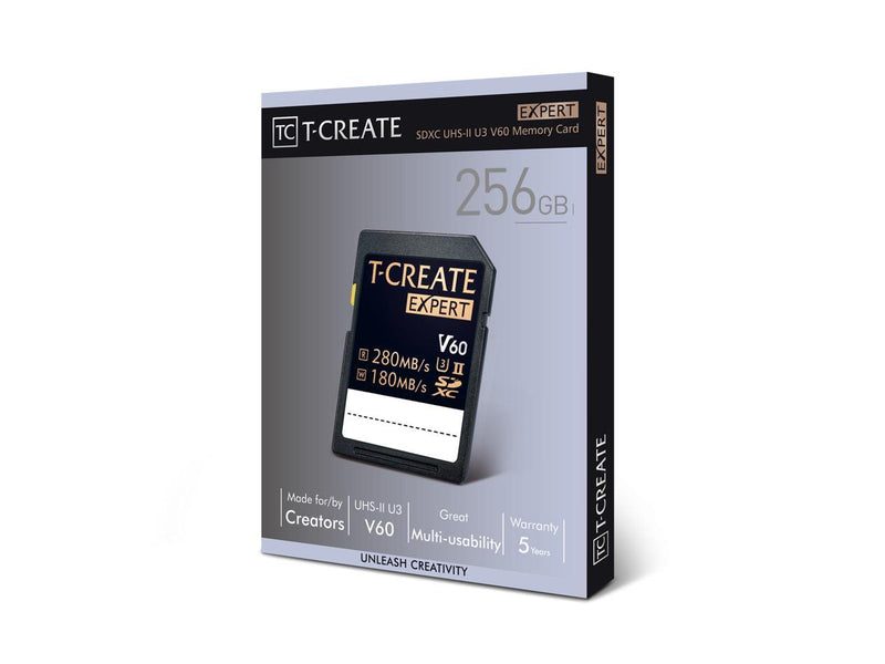 Team Group 256GB Expert SD Card UHS-II / U3 / V60 Read/Write Speed Up to