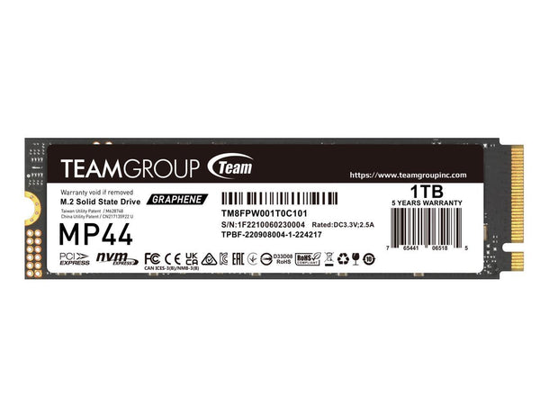 Team Group MP44 M.2 2280 1TB PCIe 4.0 x4 with NVMe Laptop & Desktop & NUC & NAS