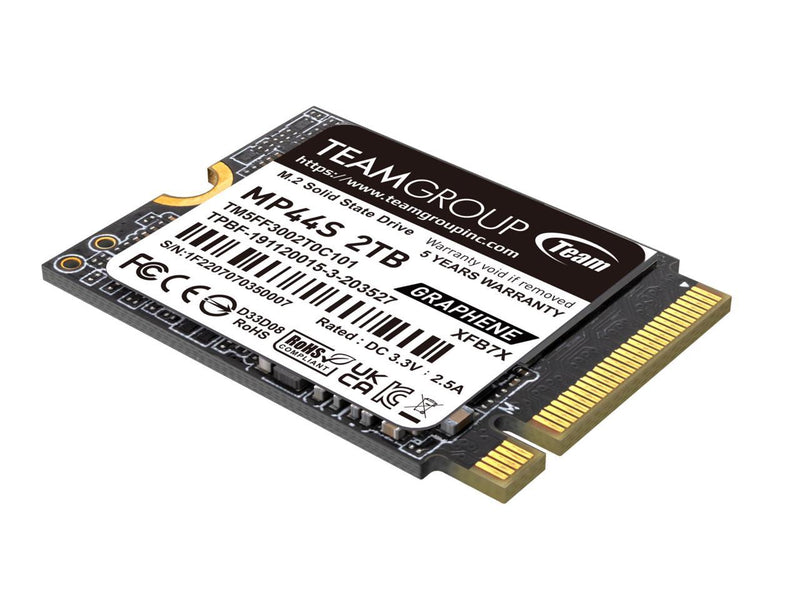 Team Group MP44S M.2 2230 2TB PCIe 4.0 x4 with NVMe, STEAM Deck Compatible,