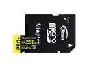 Team 256GB PRO+ microSDXC UHS-I/U3 Class 10 Memory Card with Adapter, compatible