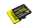 Team 512GB Pro+ microSDXC UHS-I/U3 Class 10 Memory Card with Adapter, compatible