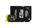 Team 512GB Pro+ microSDXC UHS-I/U3 Class 10 Memory Card with Adapter, compatible