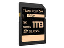 Team Group 1TB PRO+ SDXC U3 V30 A2 4K SD Card, Read/Write Speed Up to 160/90MB/s