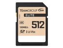 Team Group 512GB Elite 4K SD Card UHS-I U3 V30 Read/Write Speed Up to 100/90MB/s