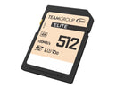 Team Group 512GB Elite 4K SD Card UHS-I U3 V30 Read/Write Speed Up to 100/90MB/s