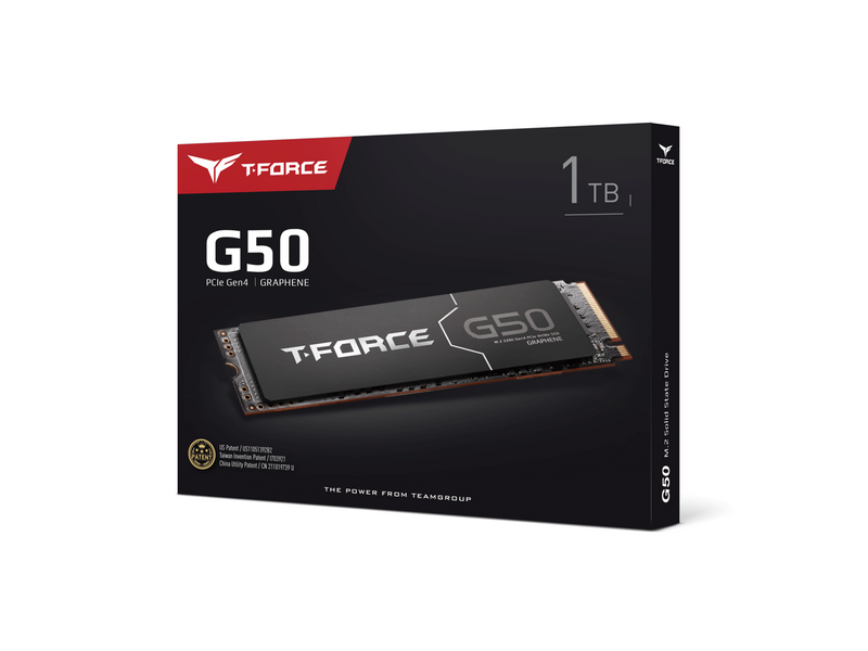 Team Group T-FORCE G50 M.2 2280 1TB PCIe 4.0 x4 with NVMe 1.4 TLC Internal Solid