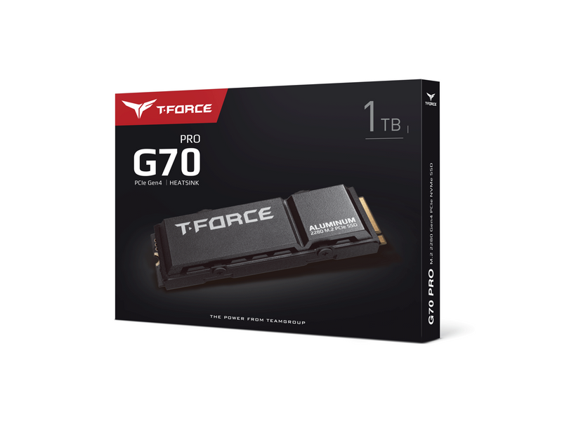 Team Group T-FORCE G70 PRO (Aluminum) M.2 2280 1TB PCIe 4.0 x4 with NVMe 1.4 TLC