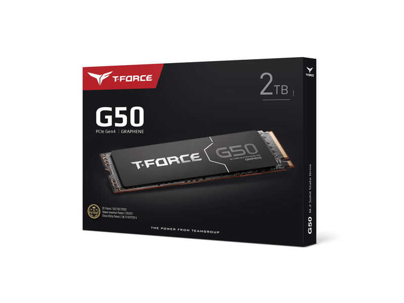 Team Group T-FORCE G50 M.2 2280 2TB PCIe 4.0 x4 with NVMe 1.4 TLC Internal Solid
