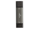 TEAM X2 MAX DRIVE 2TB Titanium USB 3.2 Gen2 External Solid State Flash Drive,