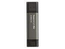 TEAM X2 MAX DRIVE 2TB Titanium USB 3.2 Gen2 External Solid State Flash Drive,