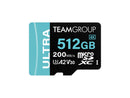 Team 512GB Ultra-Fast microSDXC UHS-I/U3 Memory Card with Adapter, compatible