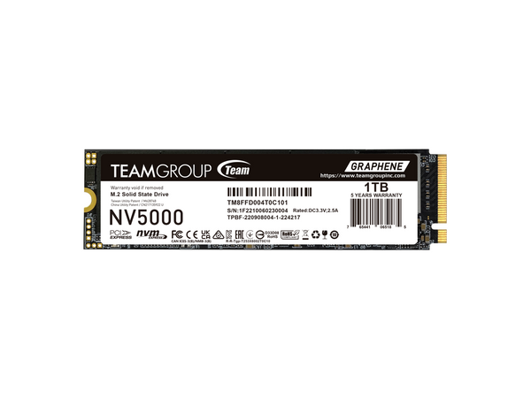 Team Group NV5000 M.2 2280 1TB PCIe 4.0 x4 with NVMe Internal Solid State Drive
