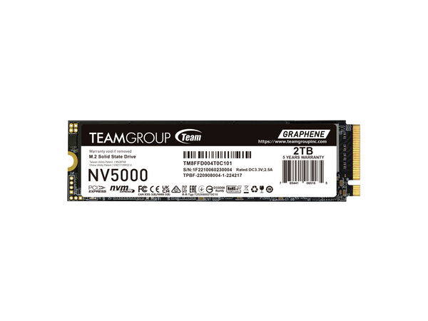 Team Group NV5000 M.2 2280 2TB PCIe 4.0 x4 with NVMe Internal Solid State Drive