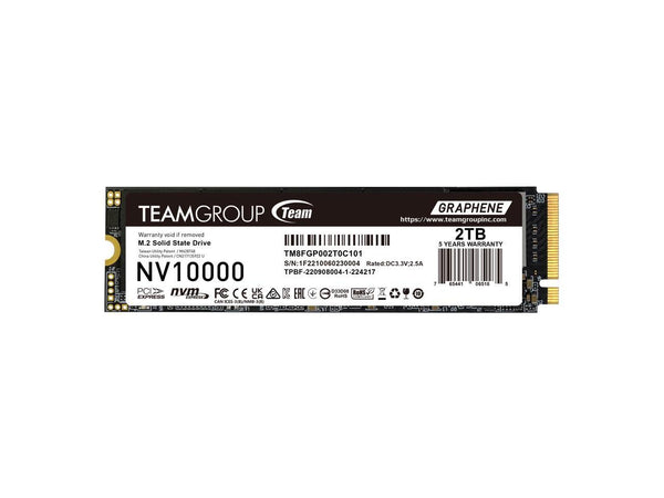 TEAMGROUP NV10000 2TB Gen4 PCIe 2280 NVMe Internal SSD-TM8FGP002T0C101