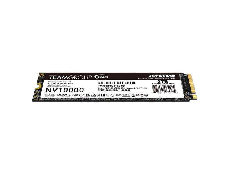 TEAMGROUP NV10000 2TB Gen4 PCIe 2280 NVMe Internal SSD-TM8FGP002T0C101