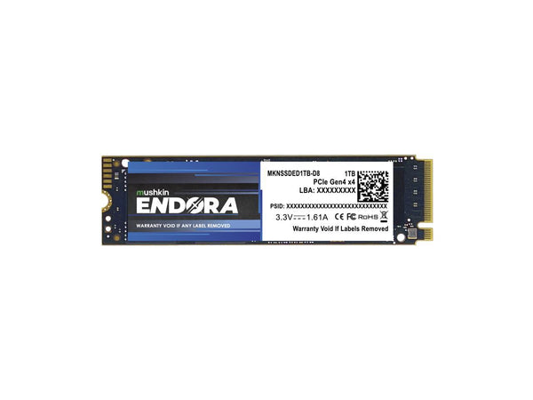 Mushkin Enhanced Endora M.2 2280 1TB PCI-Express 4.0 x4 3D NAND Internal Solid