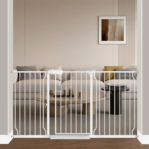 Fairy Baby Extra Wide Baby Gate for Dogs Pressure Monuted W046WHITE - White - Like New