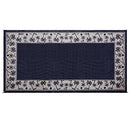 209181 Stylish Camping Outdoor Patio RV Camping Mat (9x18 FT) Black/Beige - Brand New