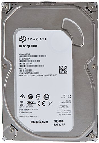 Seagate 1TB Desktop HDD Sata 6Gb/s 64MB Cache 3.5-Inch Internal Bare Drive - Like New