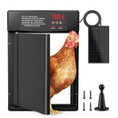 XBRIGHT SOLAR POWERED AUTOMATIC CHICKEN COOP DOOR TIMER LIGHT SENSOR - BLACK - Like New