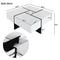 BITUMAN MODERN SQUARE COFFEE TABLE EXTENDABLE SLIDING TABLETOP WF305182AAK WHITE - Like New