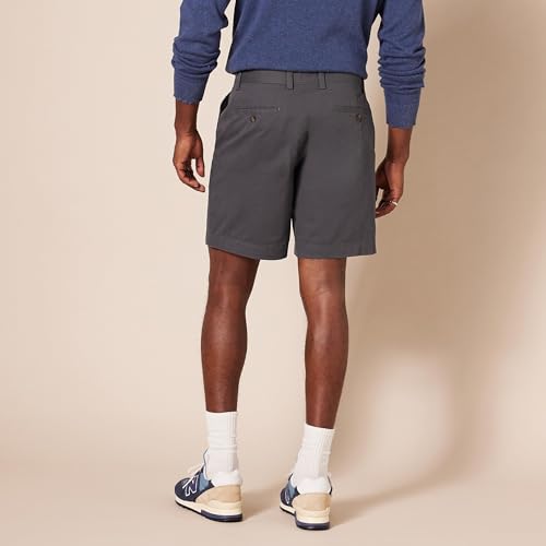 AMAZON ESSENTIALS STORE MEN'S SLIM-FIT 7" CHINO SHORT SIZE MEN 29 CHARCOAL - Brand New