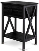 GOOD & GRACIOUS Multi-Function Nightstands, Small Narrow End Table with Drawer - Like New
