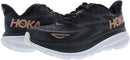 1127896 HOKA ONE ONE Clifton 9 Womens Shoes Black/Rose Gold 10 Like New