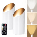 Brightown Floor Can Lights 2 Pack LED Uplight Lamp Spotlights, Remote, Timer - Like New