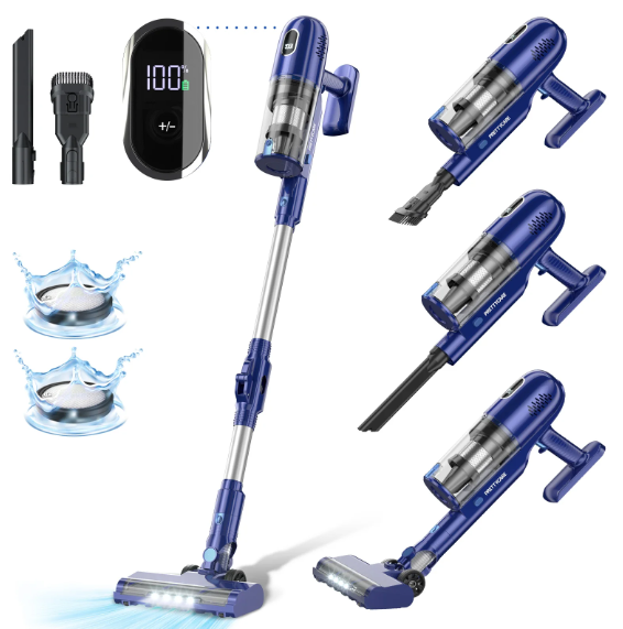 Prettycare Lightweight Stick Cordless Vacuum Cleaner Pet Hair - Scratch & Dent