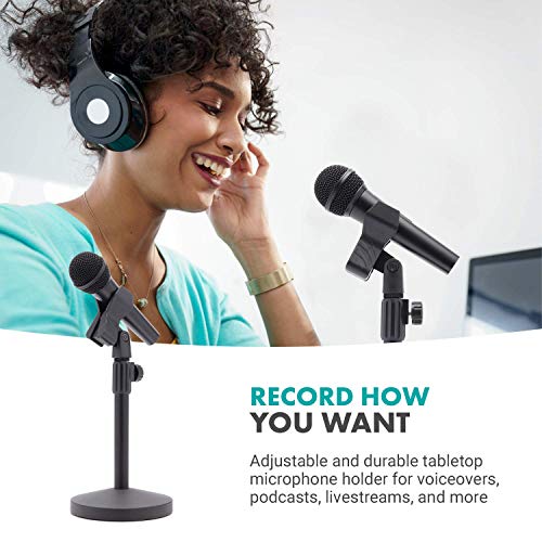 MOVO TMC-5 HEAVY DUTY DESKTOP MICROPHONE STAND WITH WEIGHTED ROUND BASE - Like New