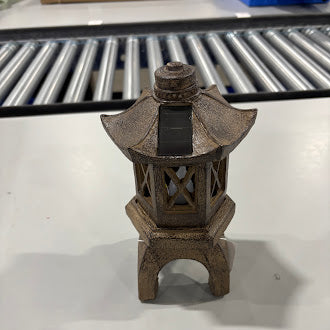 MILISTEN OUTDOOR TOWER SCULPTURE ZEN DECOR WEATHER RESISTANT - RUSTY BROWN - Like New