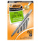 BIC ROUND STIC XTRA LIFE BALLPOINT PEN ULTRA LASTING COUNT IN BLACK INK - BLACK - Brand New