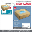 Office Depot White Inkjet/Laser Shipping Labels,2"x 4",1000 Labels 505-O004-0008 - Like New
