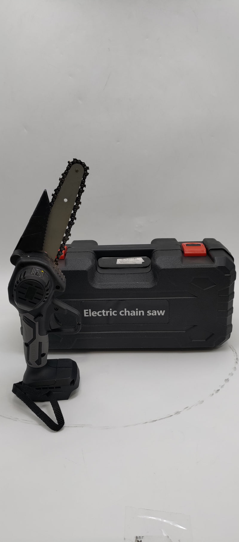 GENERIC 6 INCH CORDLESS MINI ELECTRIC CHAINSAW 24V, TOOL ONLY - BLACK/GRAY - Like New