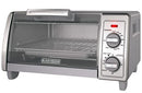 BLACK AND DECKER BLACK+DECKER 4 SLICE TOASTER OVEN STAINLESS STEEL - SILVER - Brand New